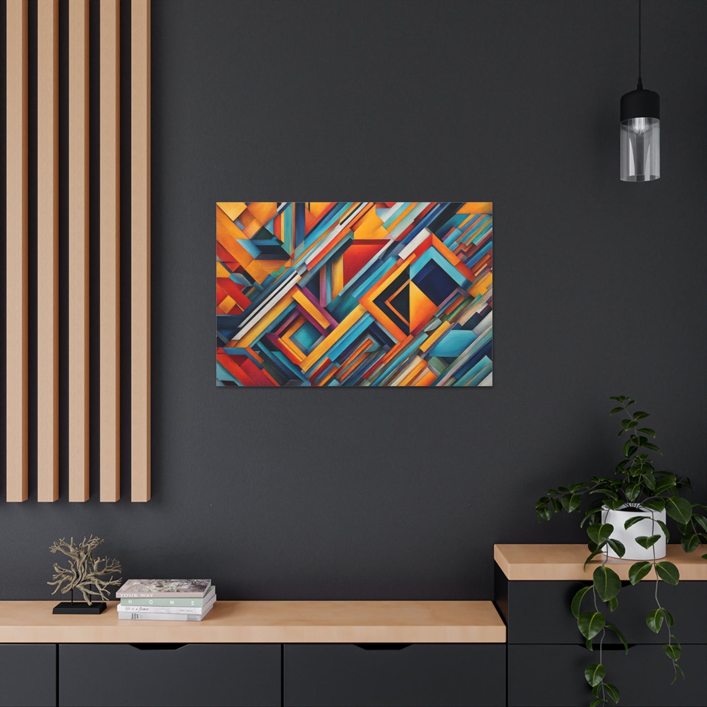 Chromatic Mist: Abstract Wall Décor