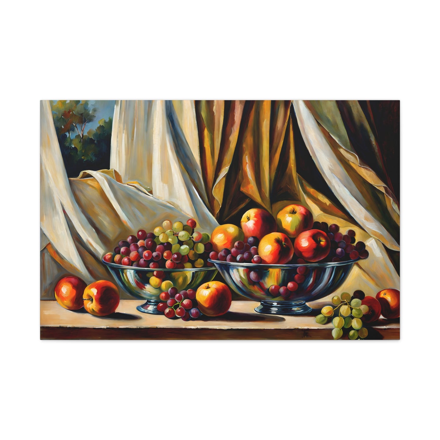 Fruitful Lunch: Classic Oil Painting Wall Décor