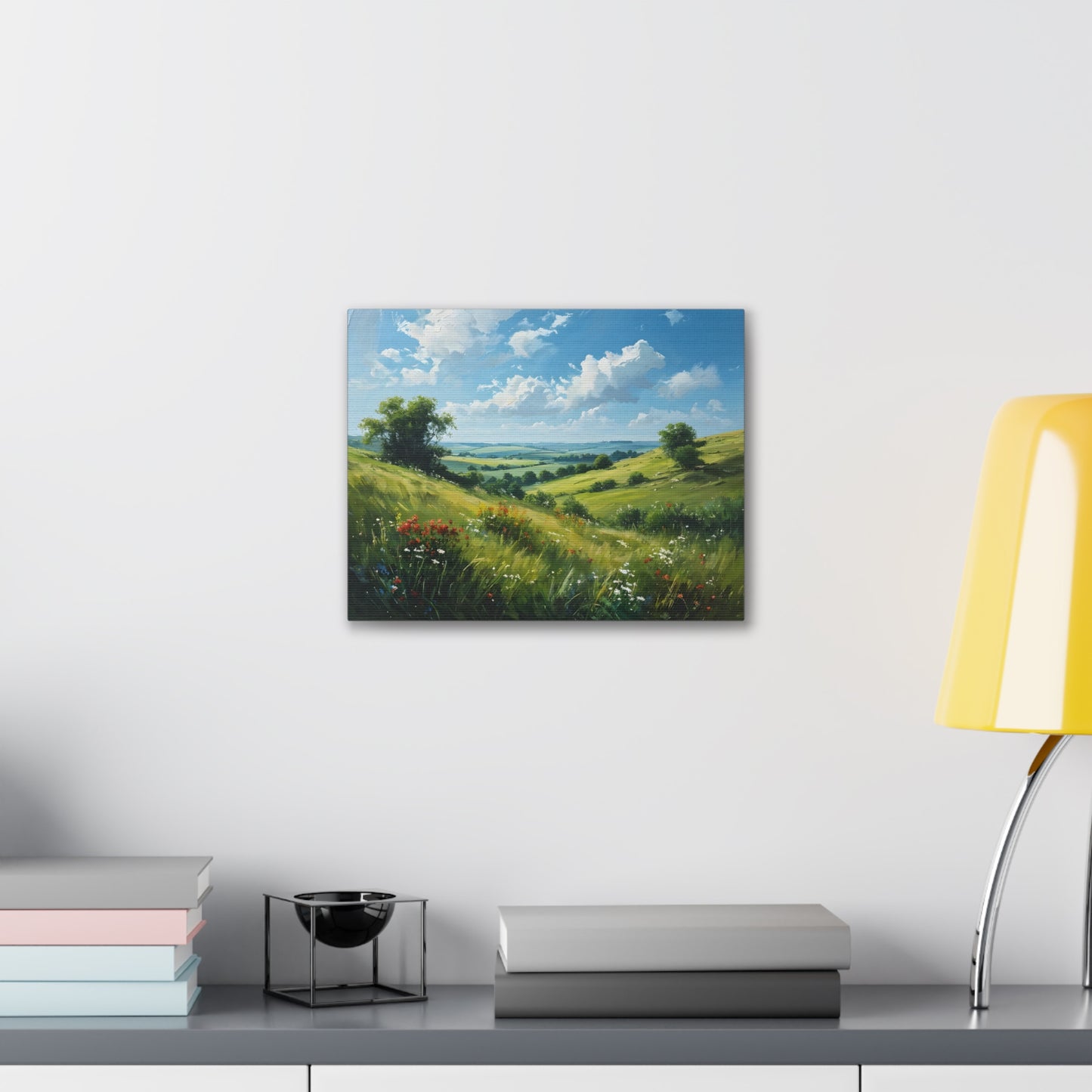 Whispering Field: Classic Oil Painting Wall Décor