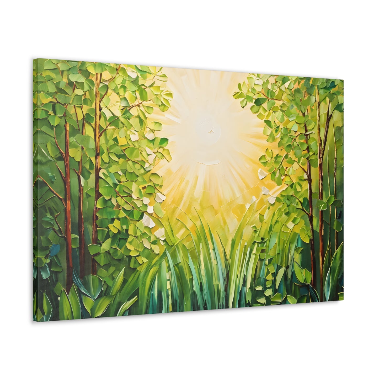 Radiant Forest: Classic Oil Painting Wall Décor