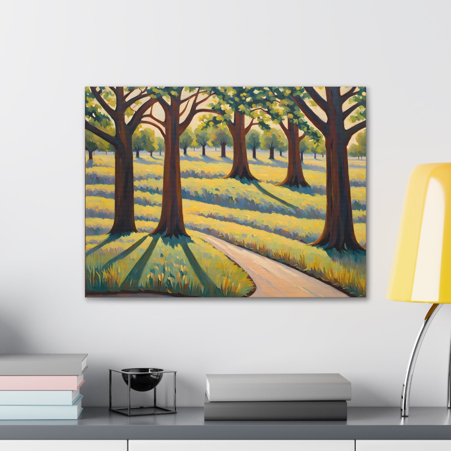 Tranquil Countryside: Classic Oil Painting Wall Décor