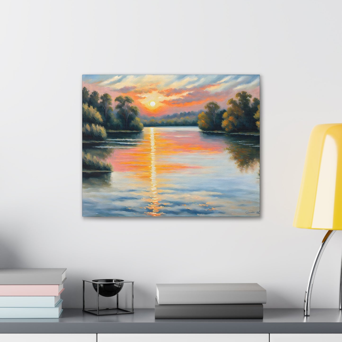 Horizon’s Embrace: Classic Oil Painting Wall Décor