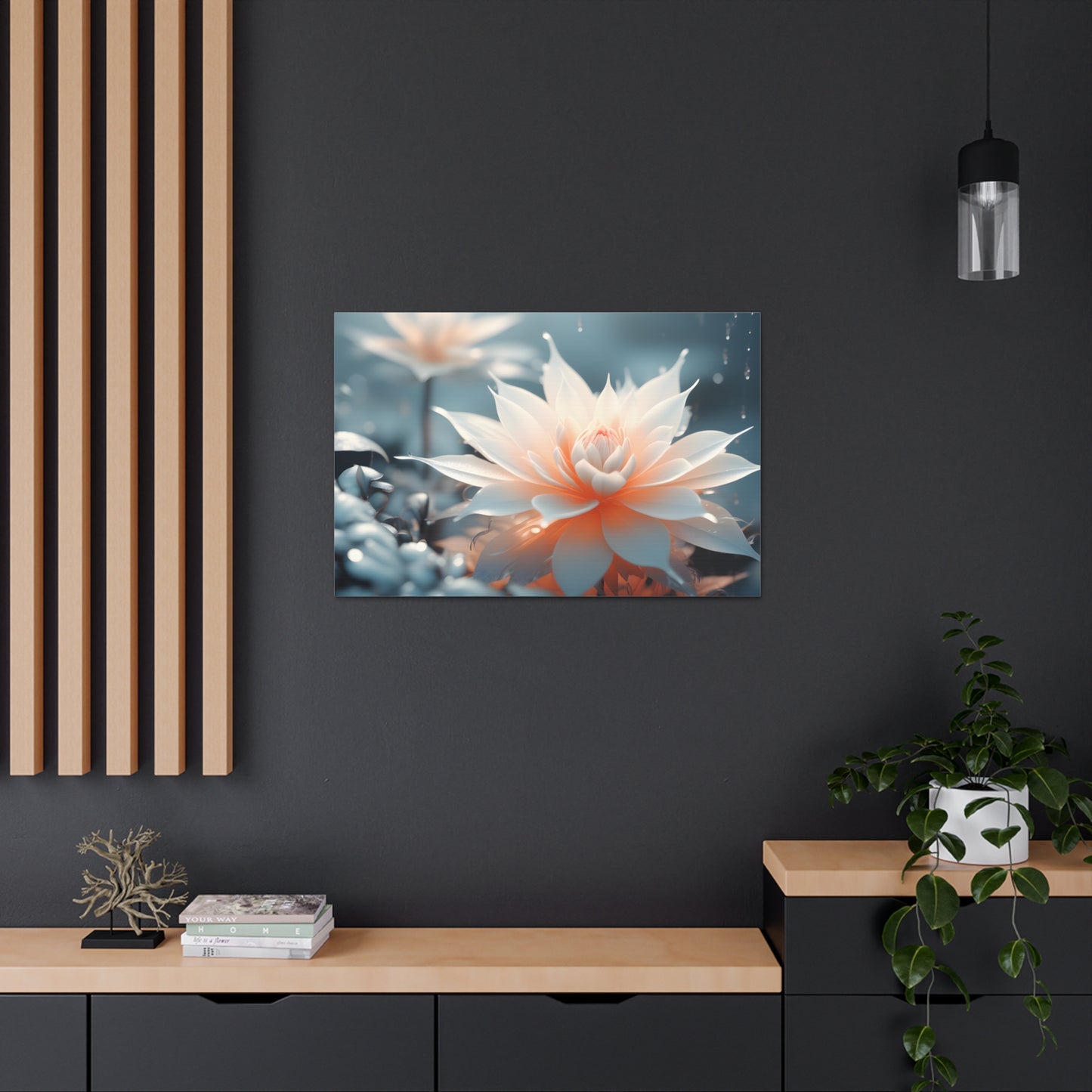 Arctic Glow: Floral Wall Décor