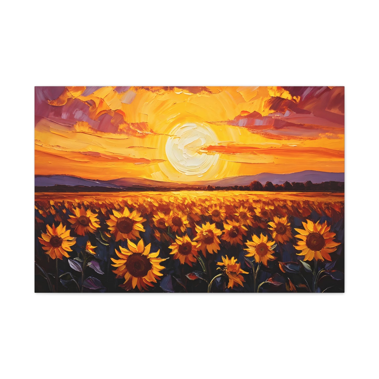 Glowing Garden: Classic Oil Painting Wall Décor