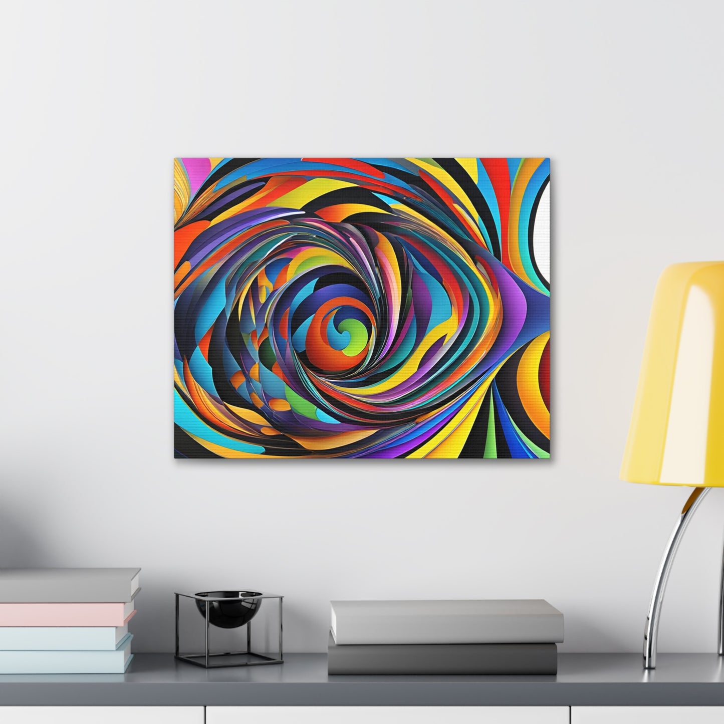 Luminescent Whirl: Abstract Wall Décor