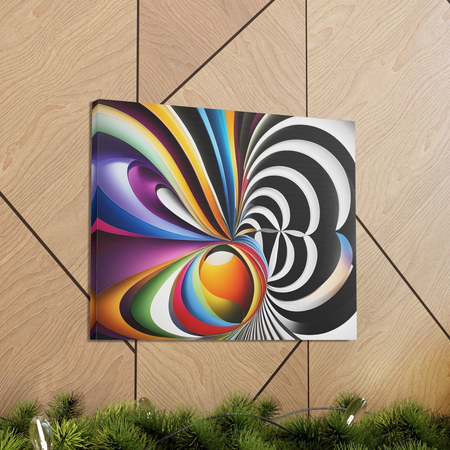 Eclipsed Serenity: Abstract Wall Décor