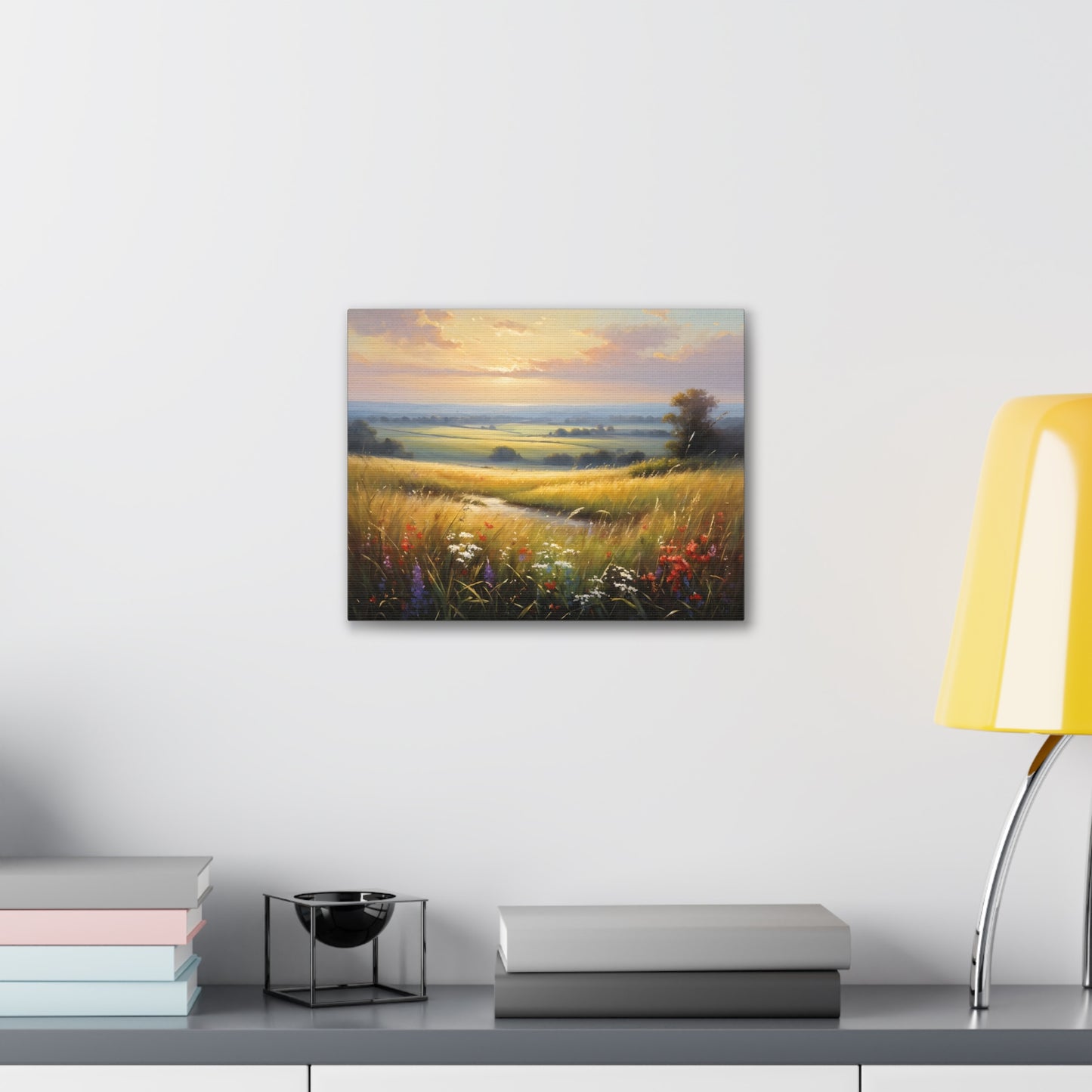 Golden Meadows: Classic Oil Painting Wall Décor