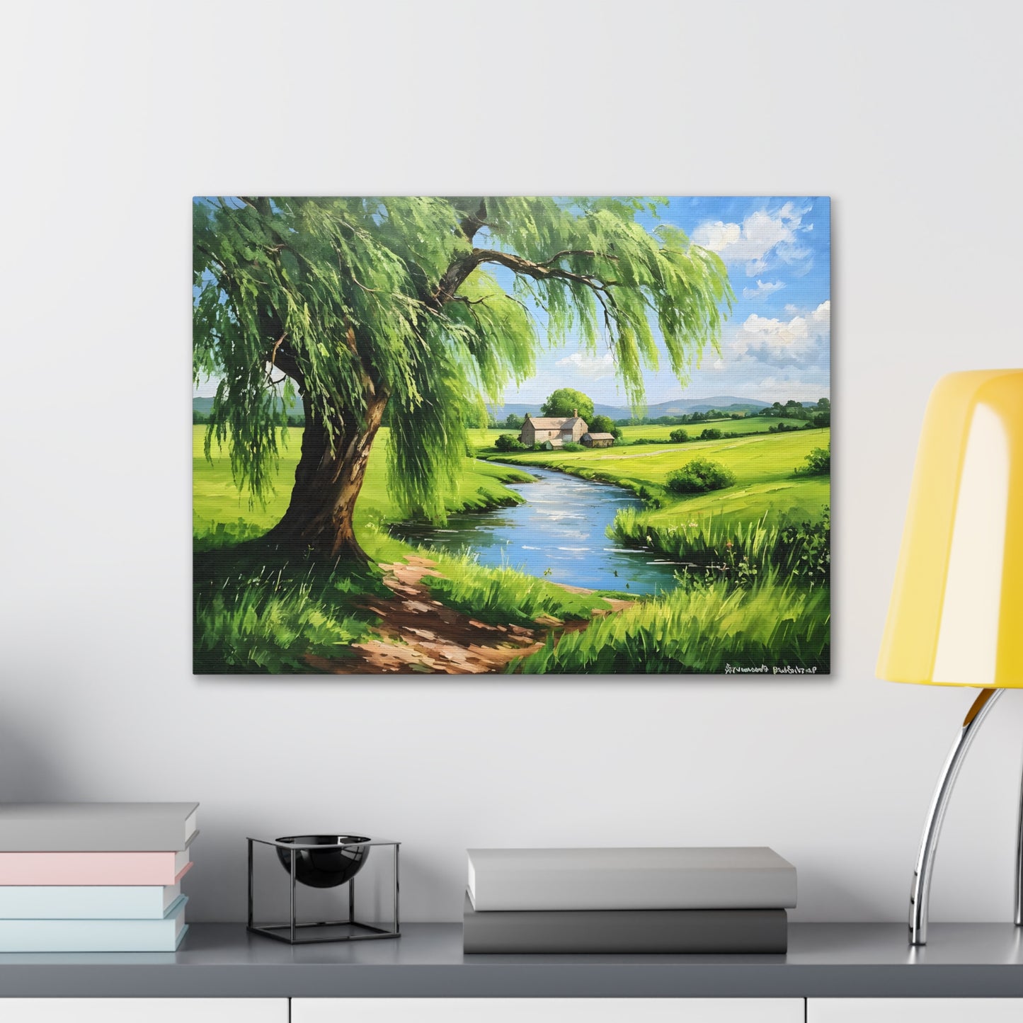 Peaceful Range: Classic Oil Painting Wall Décor