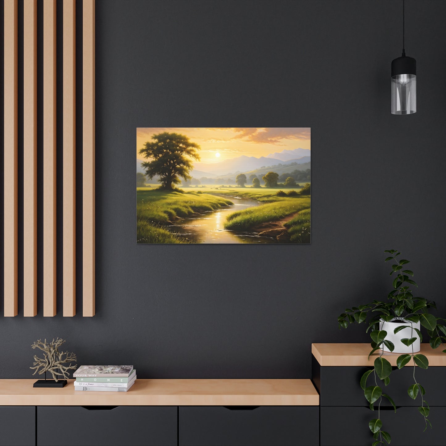 Golden Valley: Classic Oil Painting Wall Décor