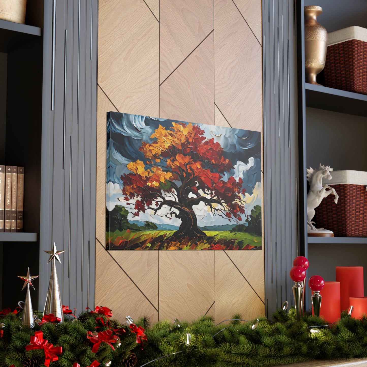 Autumn Rhapsody: Classic Oil Painting Wall Décor