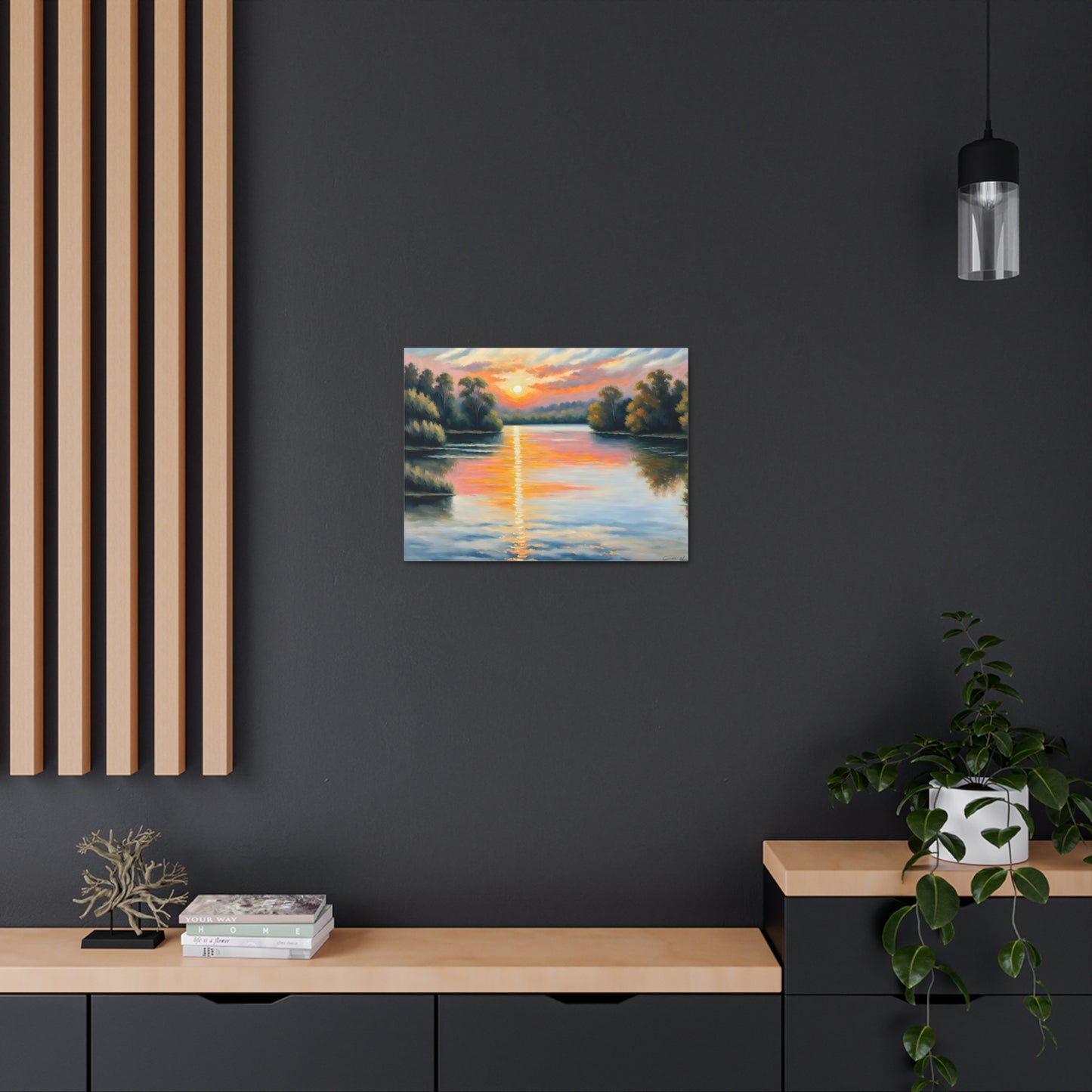 Horizon’s Embrace: Classic Oil Painting Wall Décor