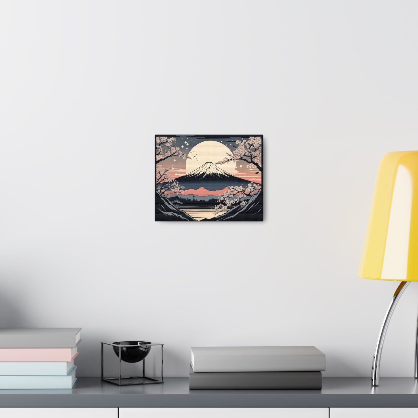 Moonlit Mountain: Ukiyo-e Wall Décor