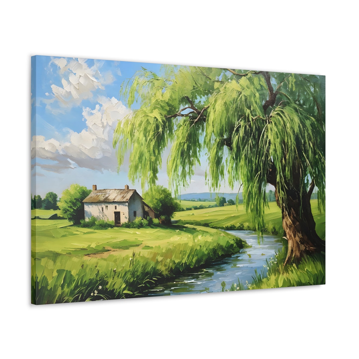 Peaceful Haven: Classic Oil Painting Wall Décor