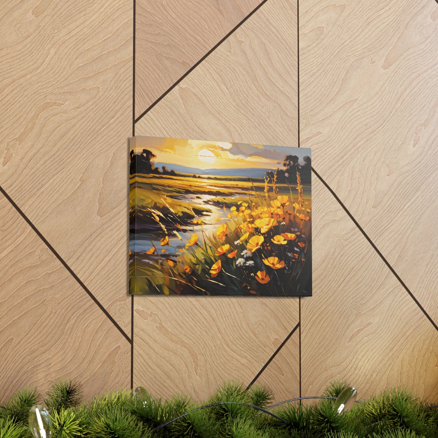 Wildflower Meadow: Classic Oil Painting Wall Décor