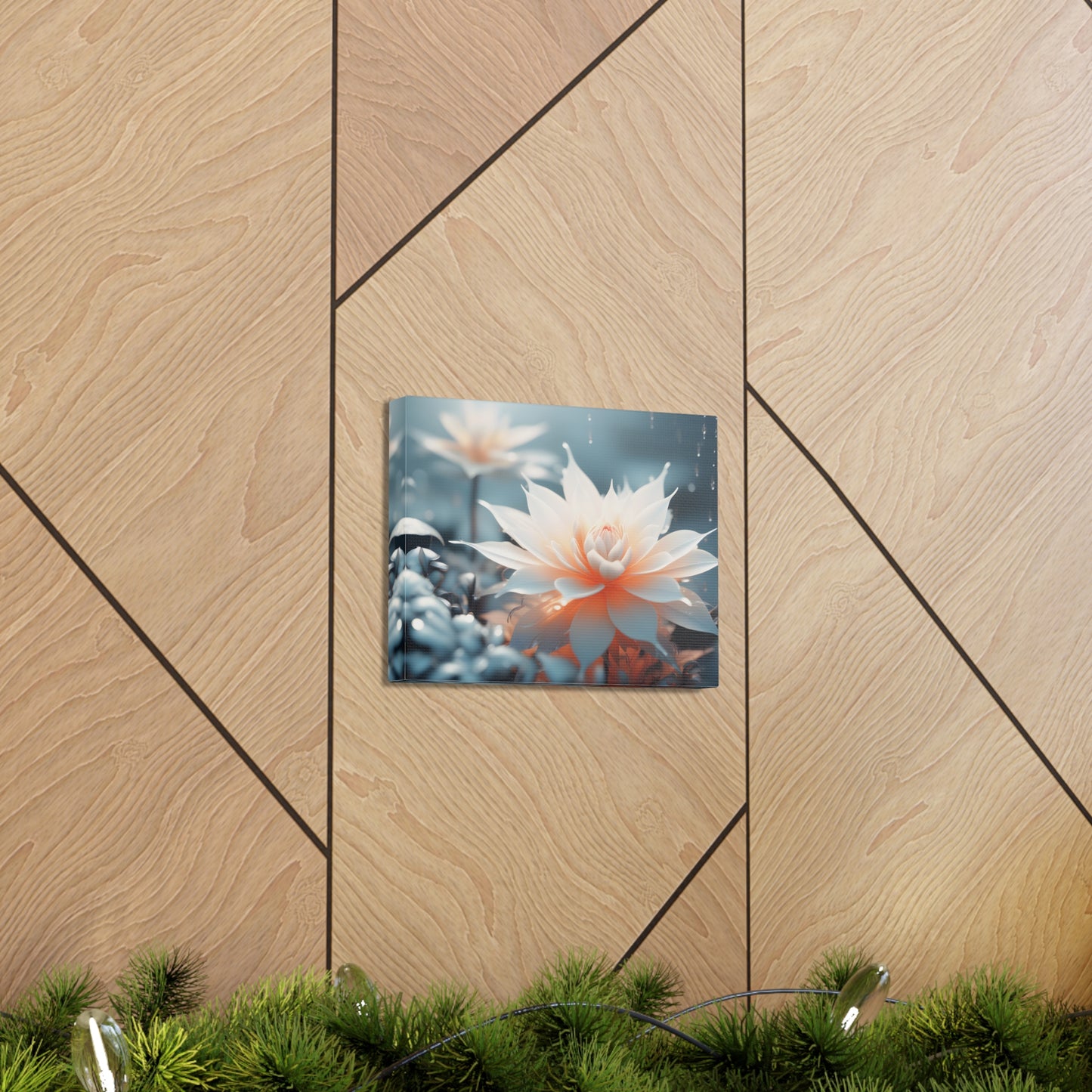 Arctic Glow: Floral Wall Décor