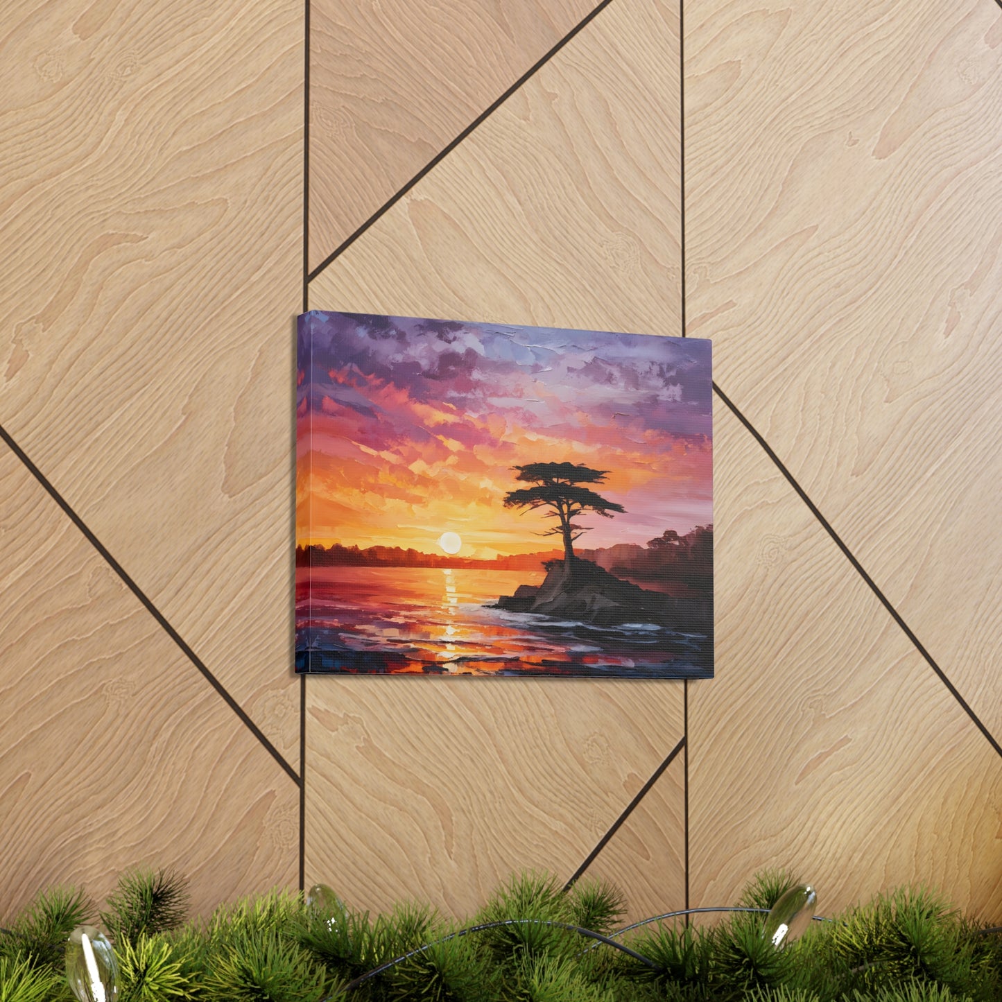 Lake’s Edge: Classic Oil Painting Wall Décor