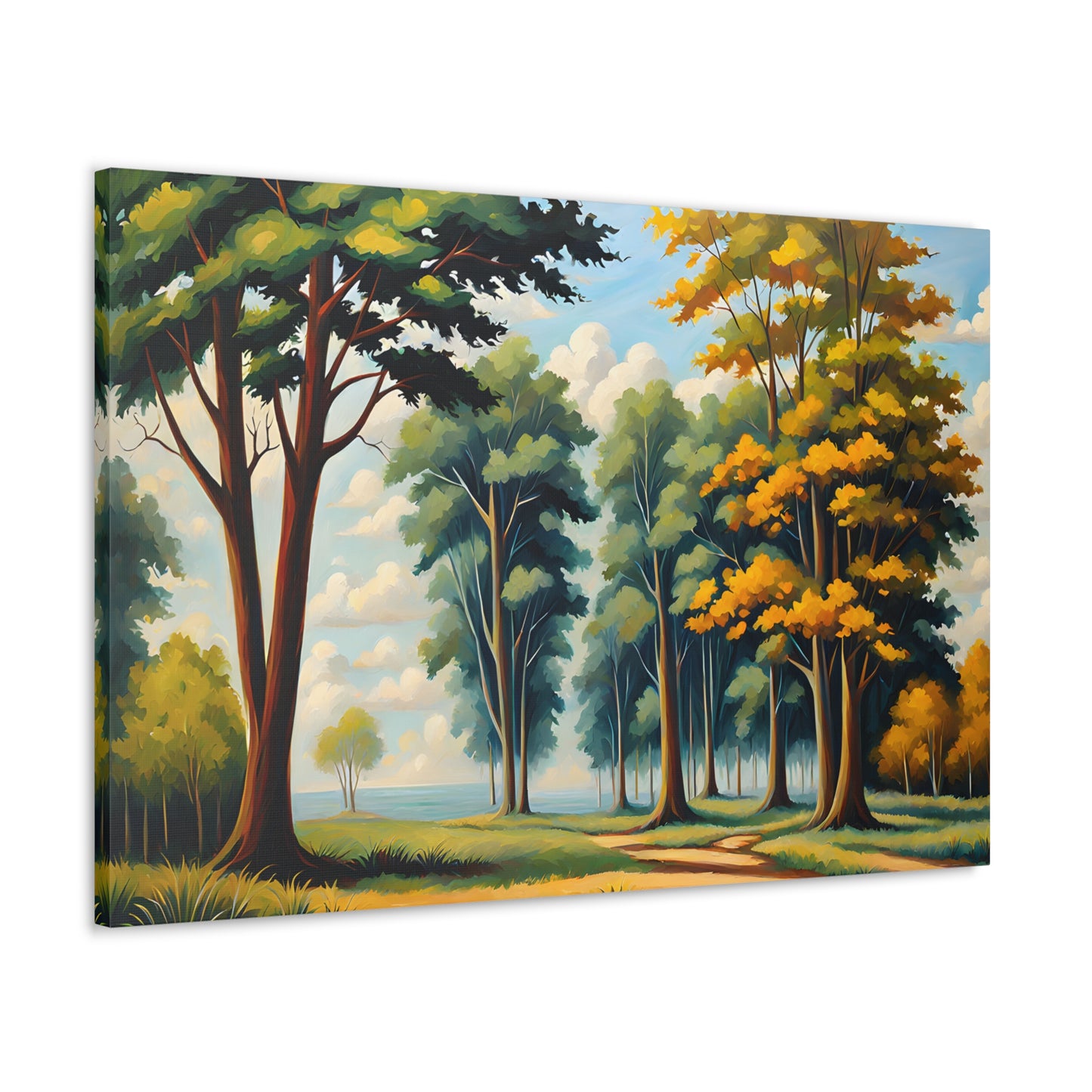 Peaceful Valley: Classic Oil Painting Wall Décor