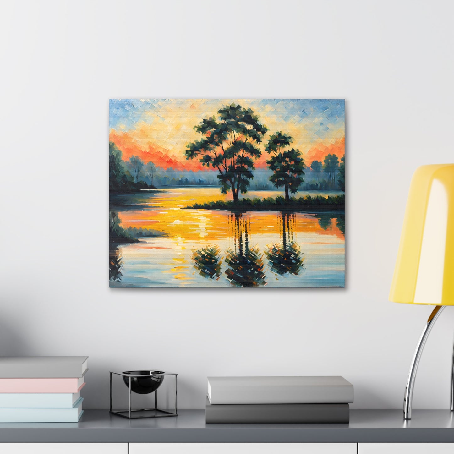 Coastal Meadows: Classic Oil Painting Wall Décor