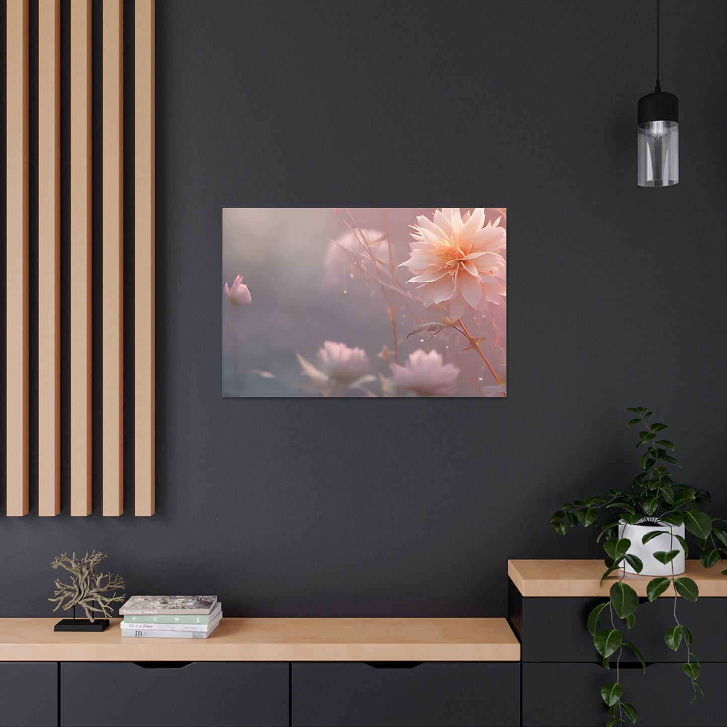 Pink Aura: Floral Wall Décor