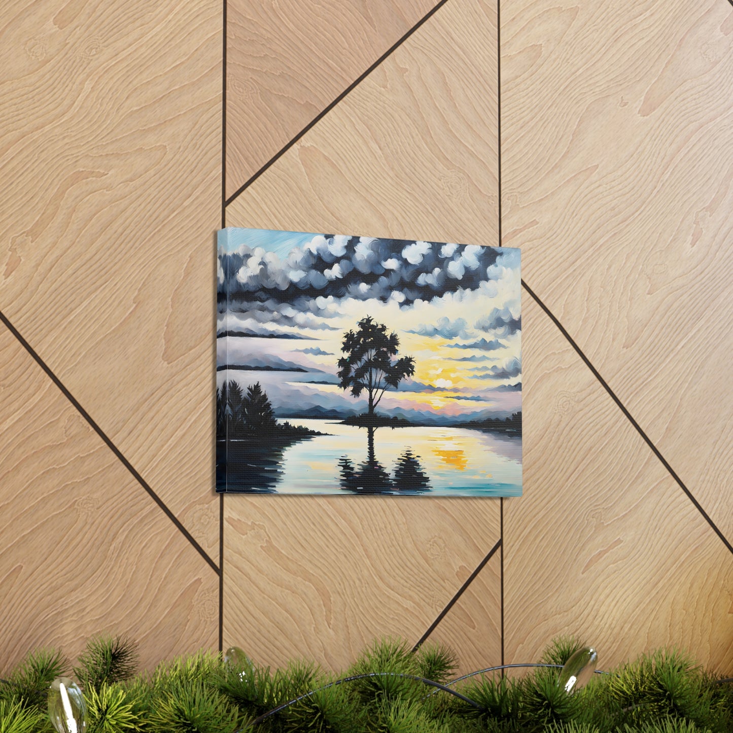 Coastal Glade: Classic Oil Painting Wall Décor