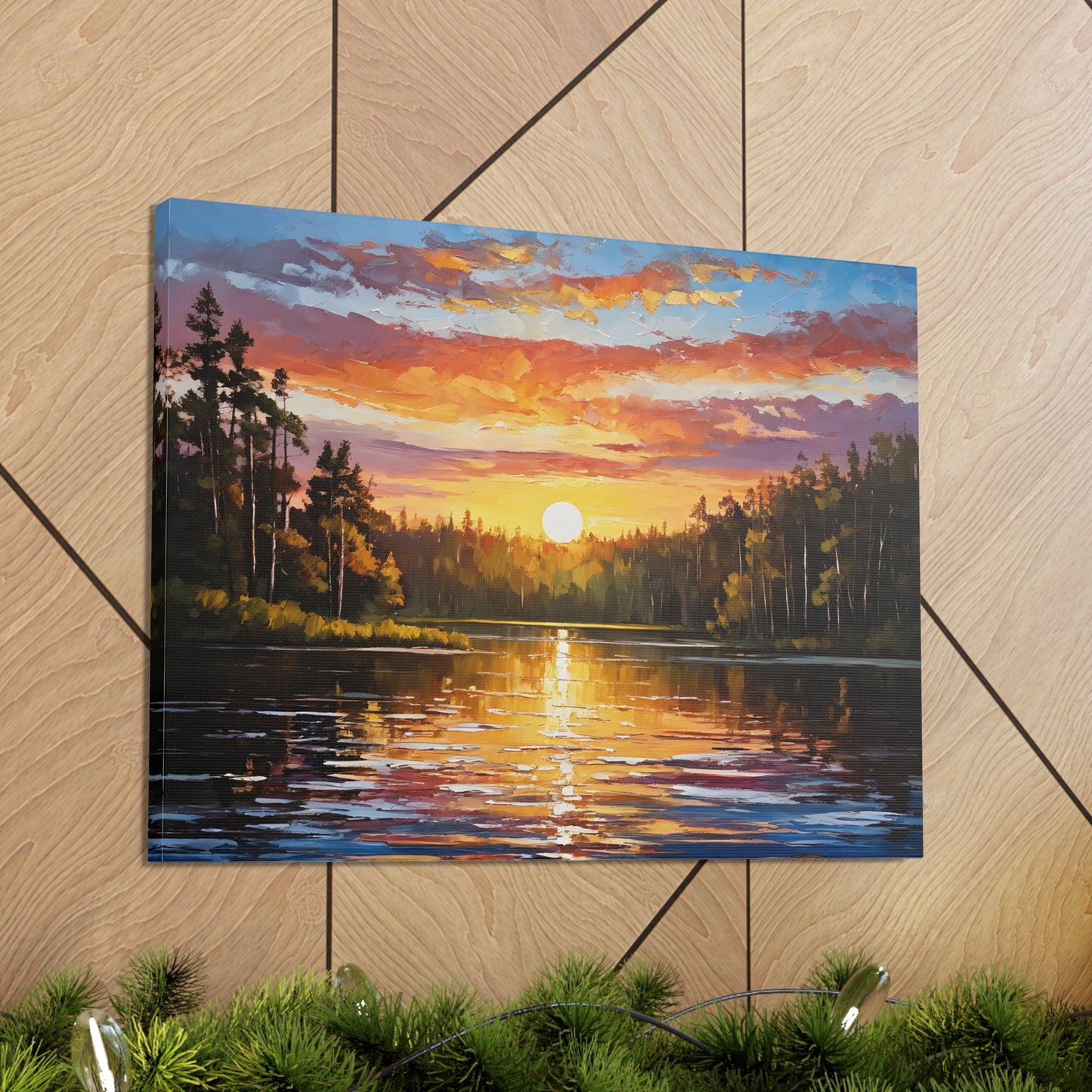 Peaceful Clearing: Classic Oil Painting Wall Décor