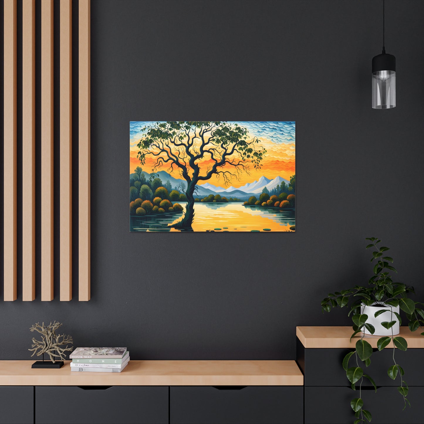 Golden Orchard: Classic Oil Painting Wall Décor