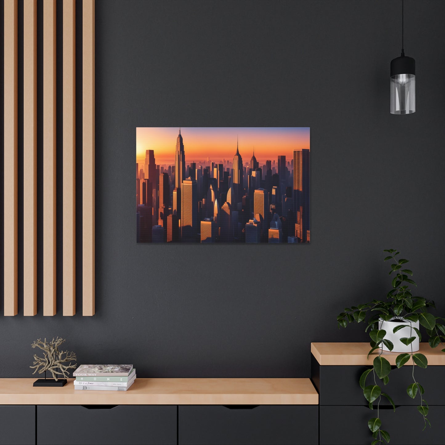 Urban Dawn: Cityscape Wall Décor