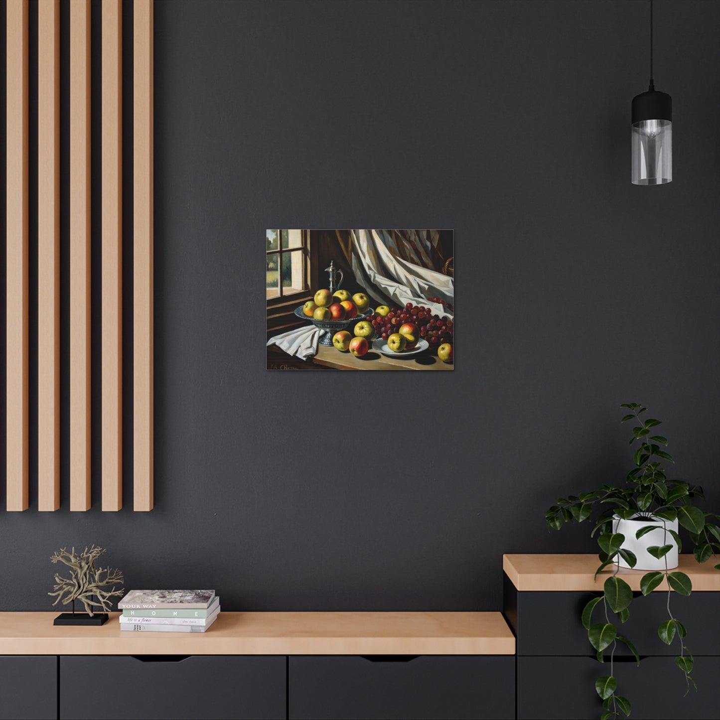 Ripe Platter: Classic Oil Painting Wall Décor