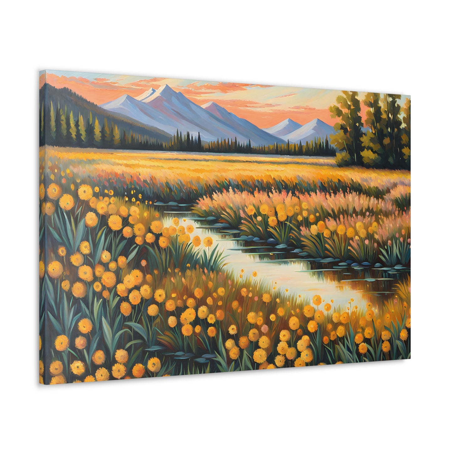 Willow Breeze: Classic Oil Painting Wall Décor