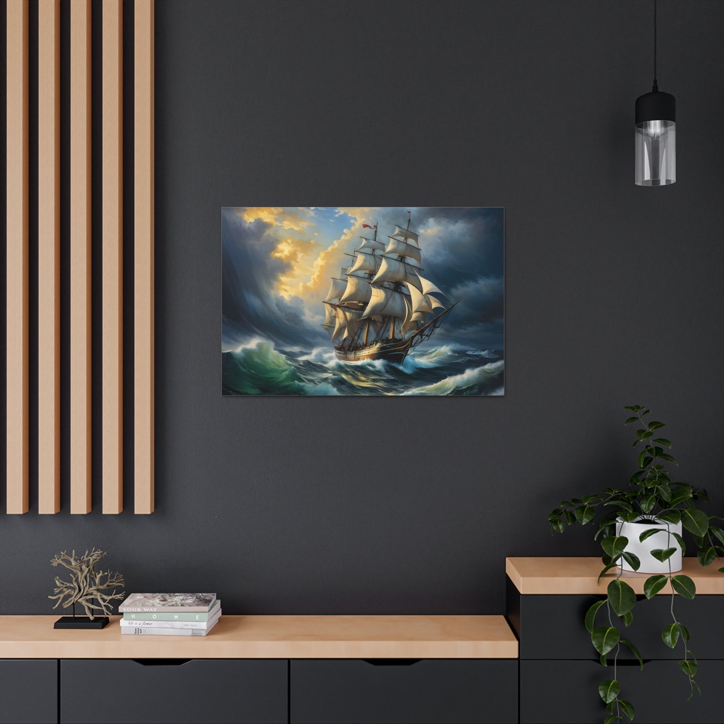 Seafarer's Solitude: Nautical Wall Décor