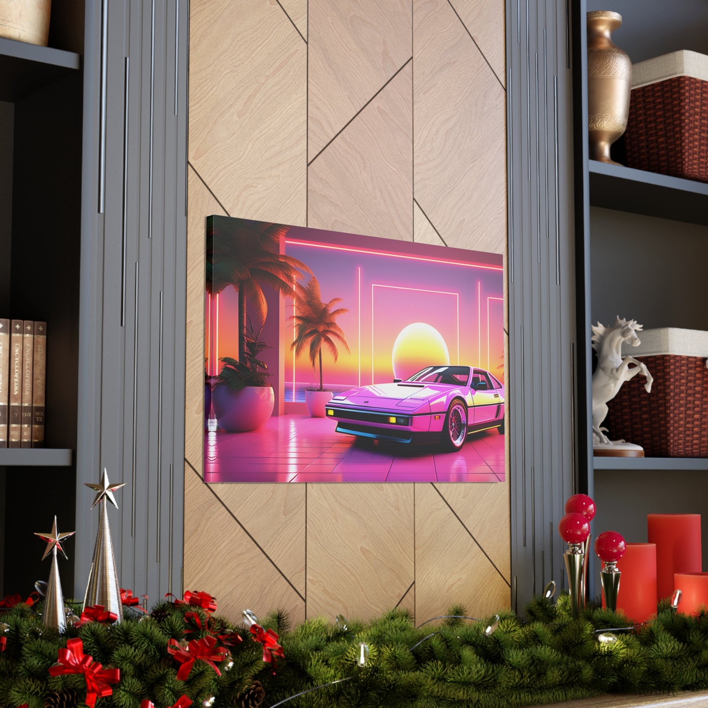 Cruisin Chromatic: Outrun Wall Décor