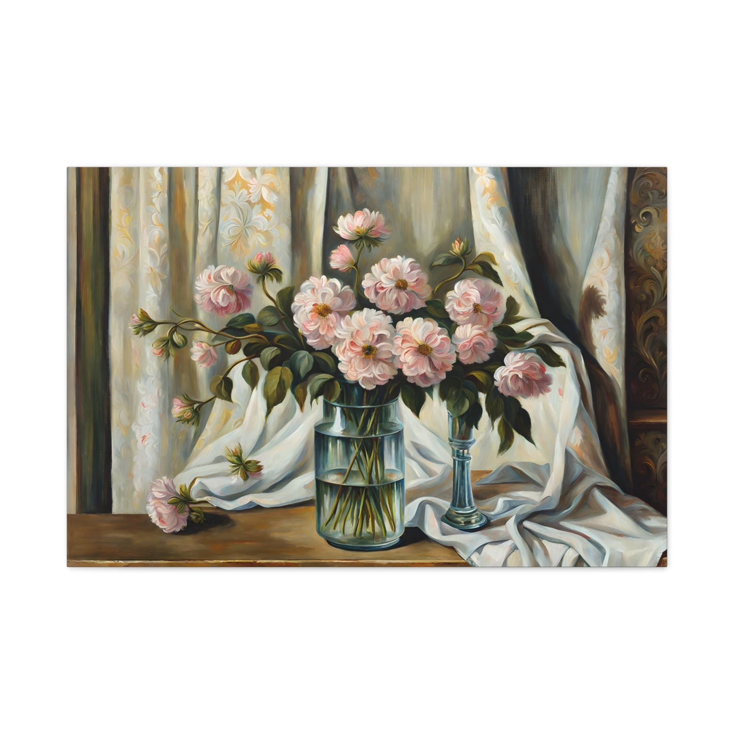 Wildflower Haven: Classic Oil Painting Wall Décor