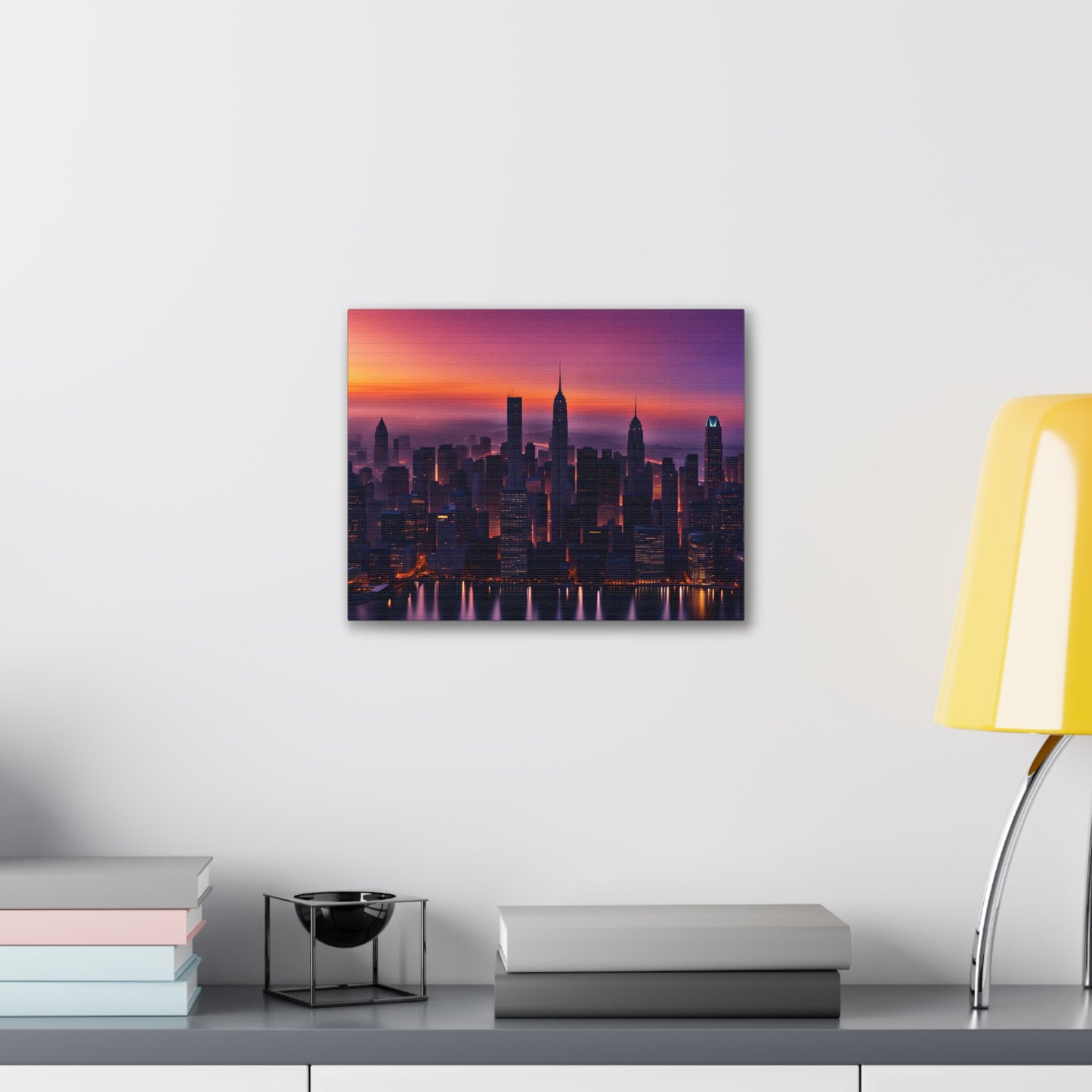 Urban Glow: Cityscape Wall Décor