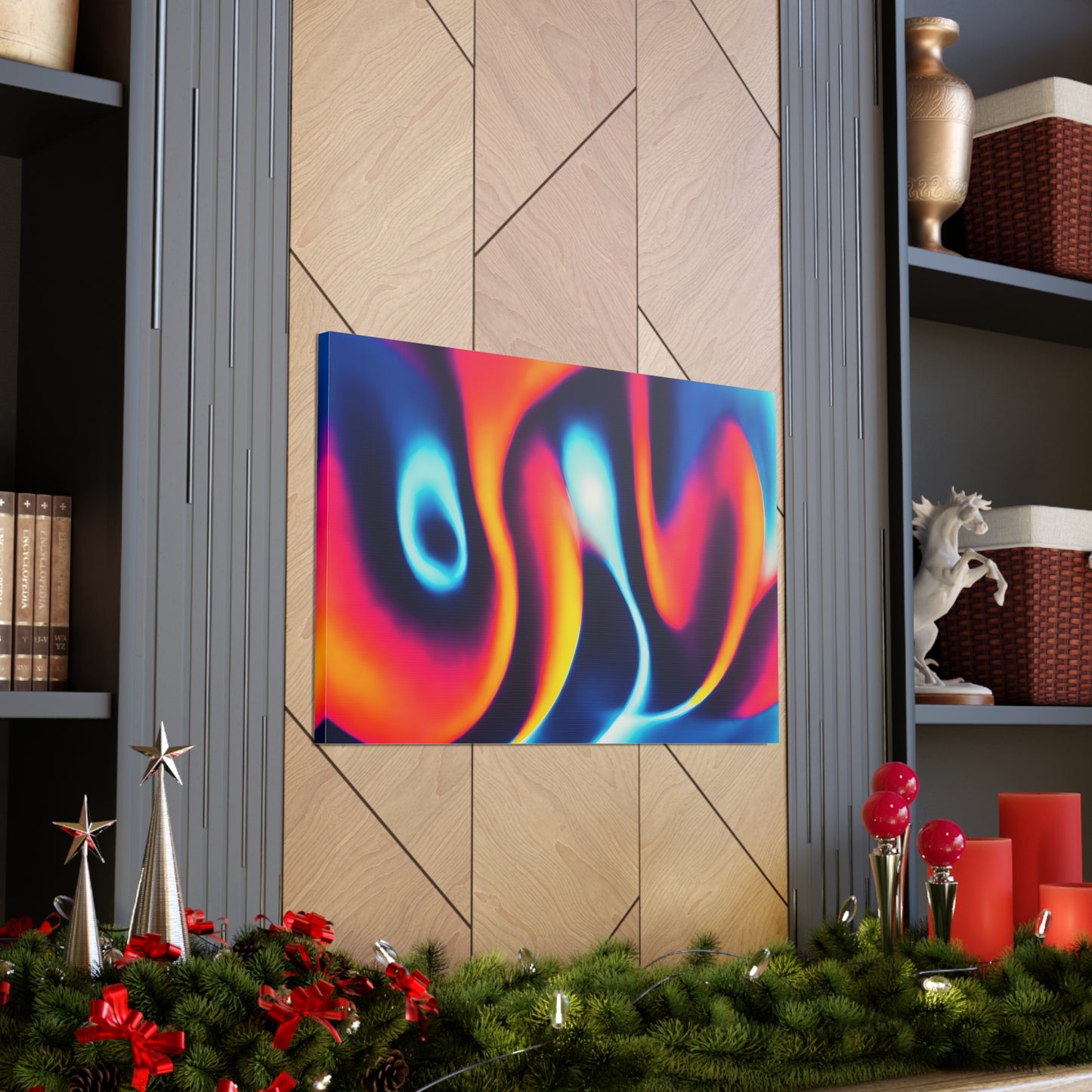 Electric Whirlwind: Abstract Colors Wall Décor