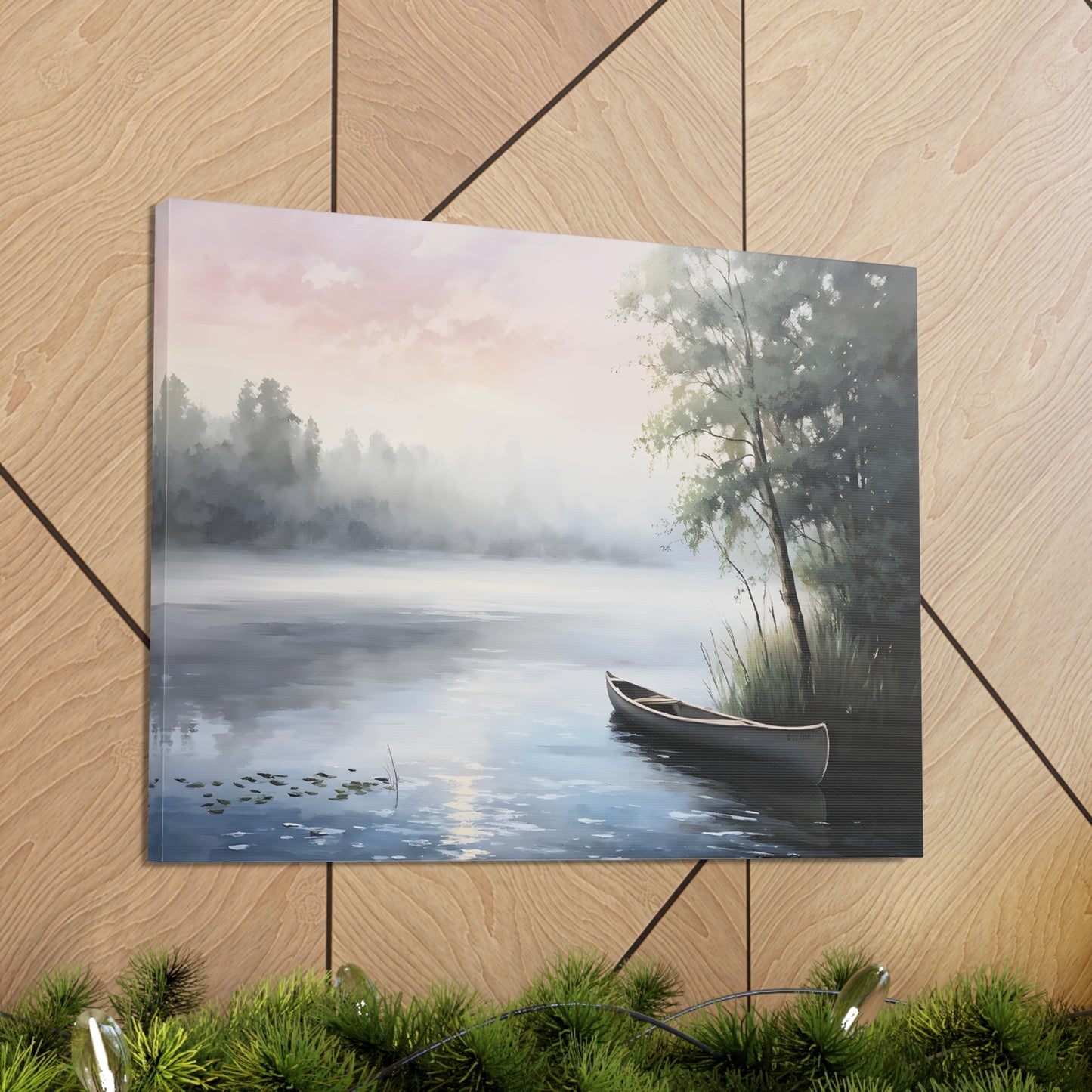 Misty Morning: Classic Oil Painting Wall Décor