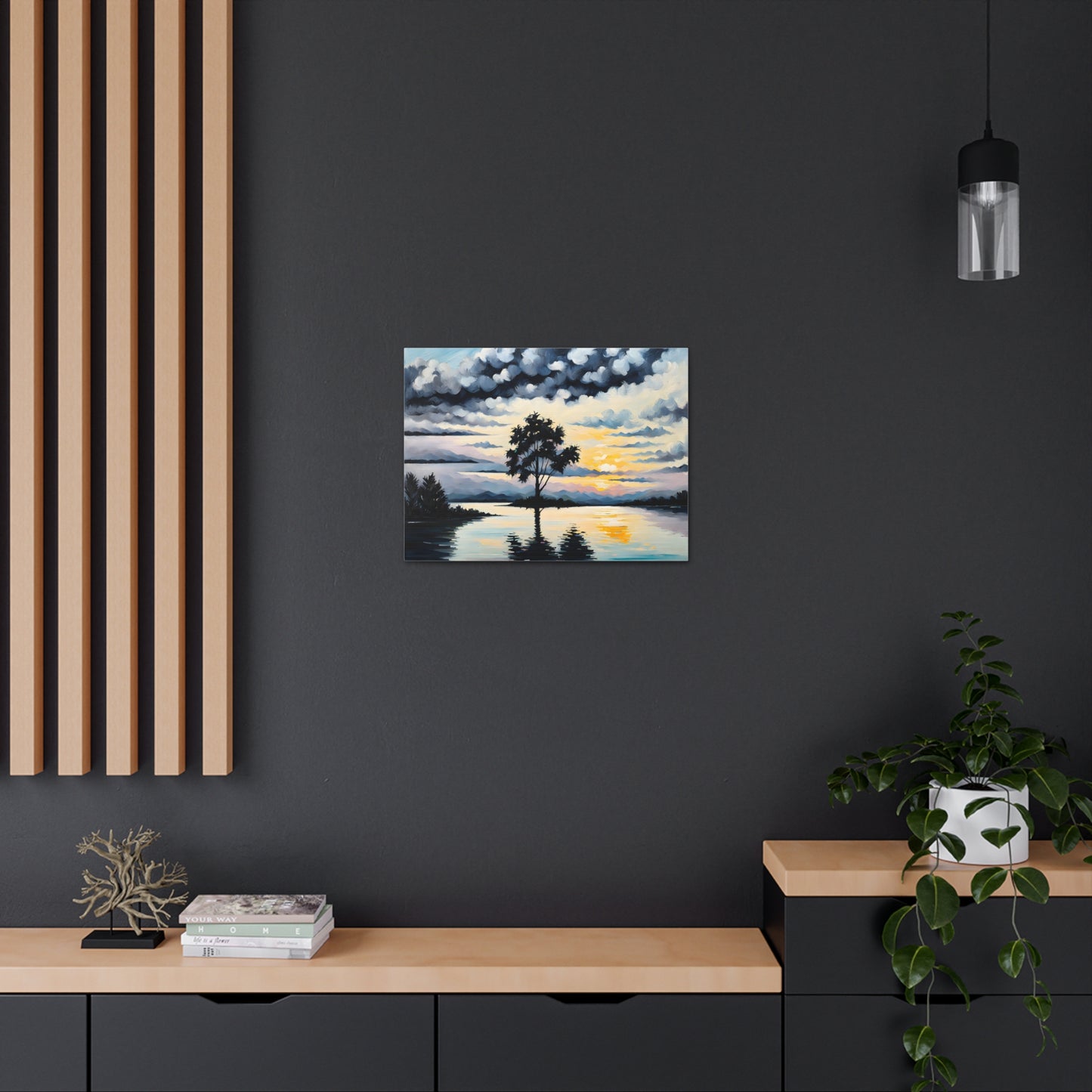 Coastal Glade: Classic Oil Painting Wall Décor