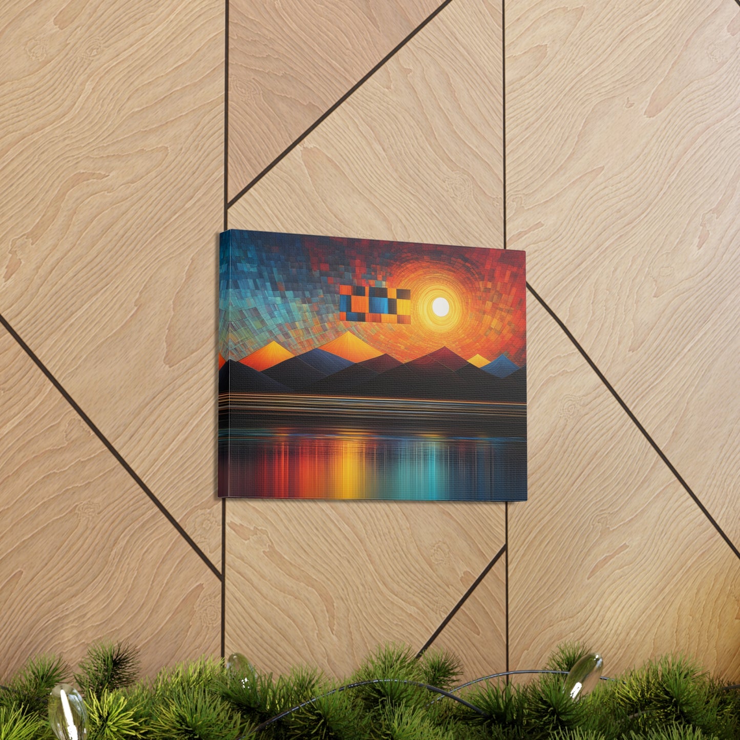 Radiant Reflections: Abstract Wall Décor