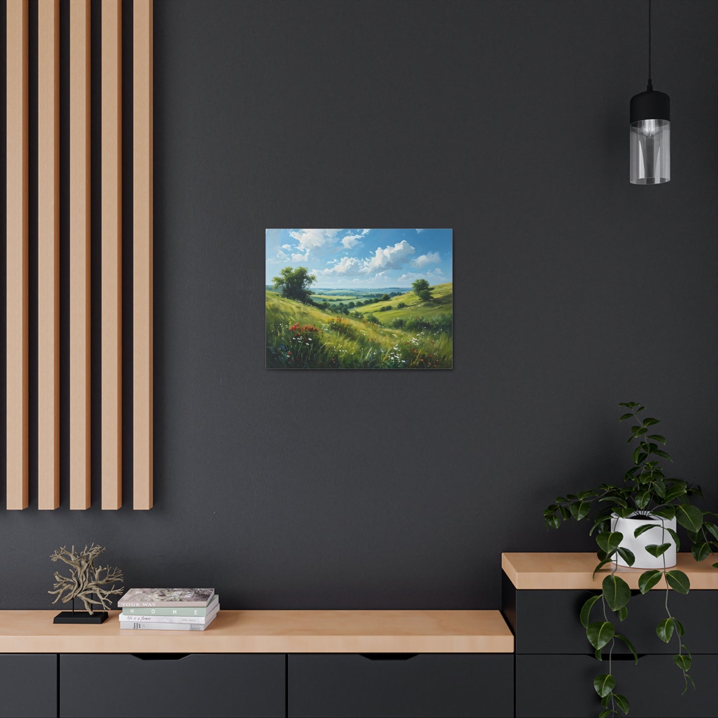 Whispering Field: Classic Oil Painting Wall Décor