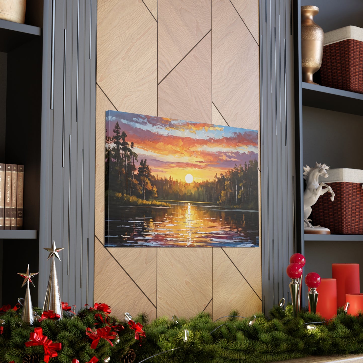 Peaceful Clearing: Classic Oil Painting Wall Décor