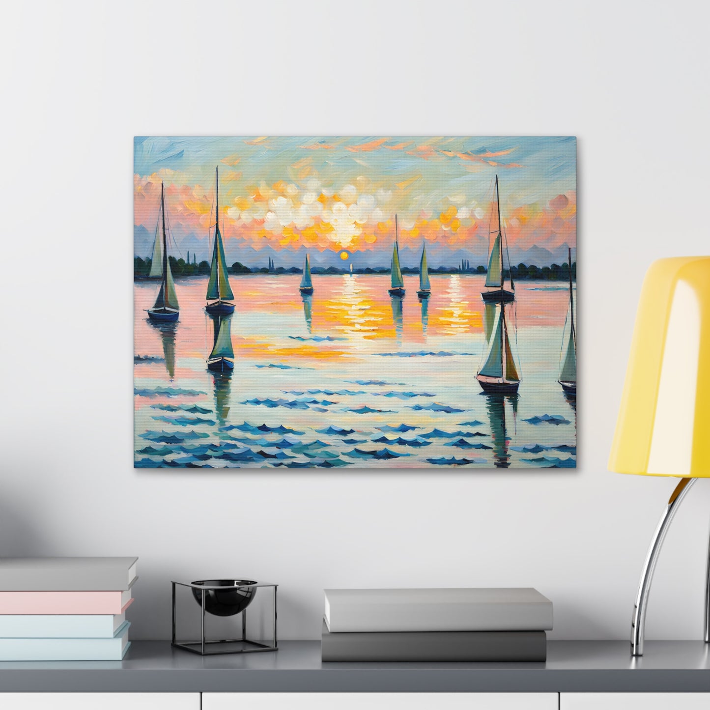 Serene Waters: Classic Oil Painting Wall Décor