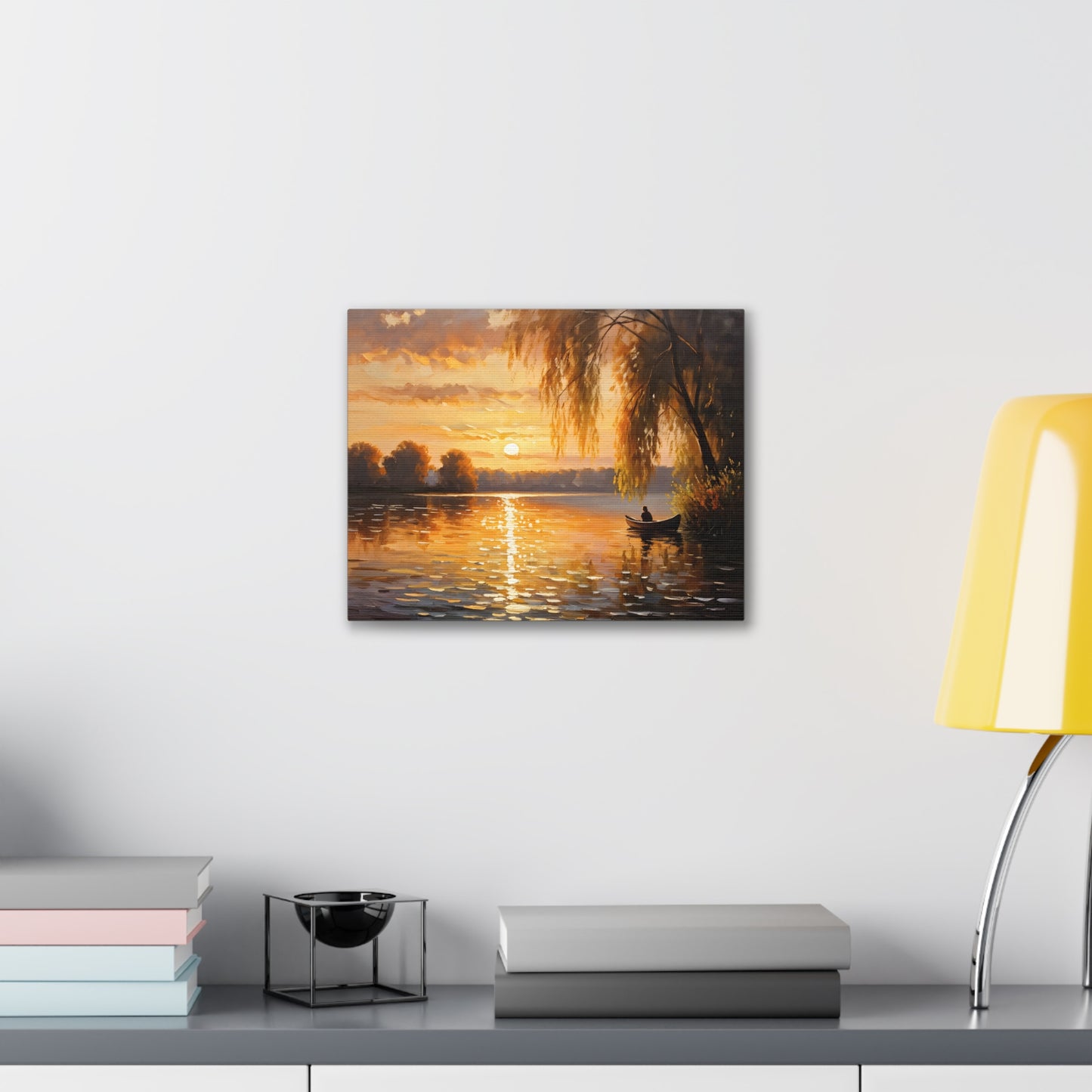 Coastal Serenity: Classic Oil Painting Wall Décor