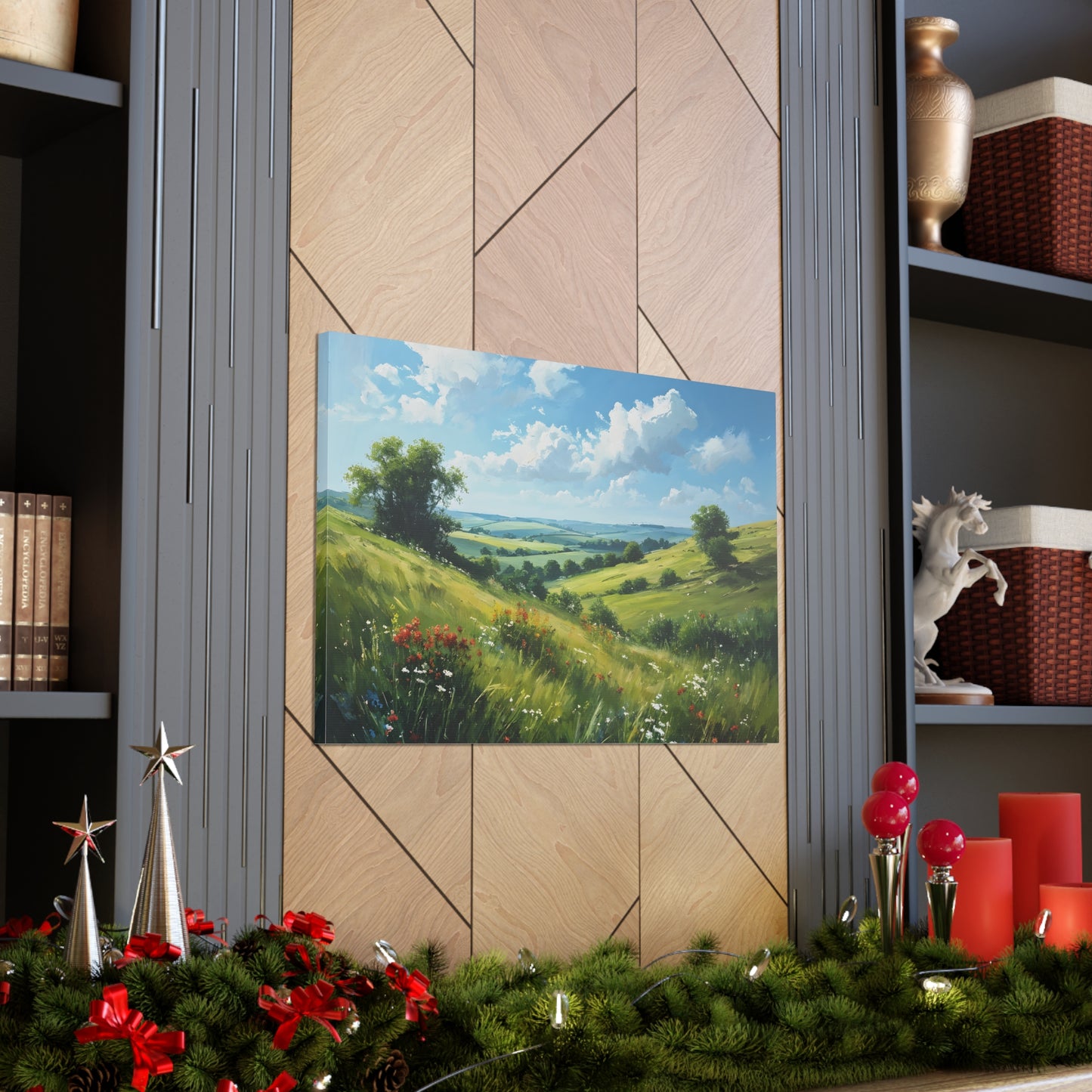 Whispering Field: Classic Oil Painting Wall Décor