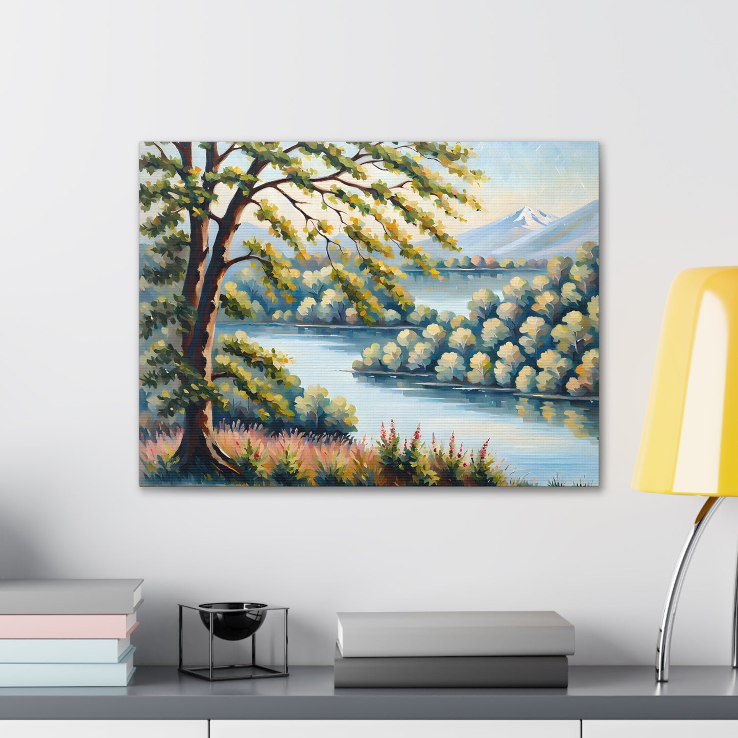 Verdant Enclave: Classic Oil Painting Wall Décor