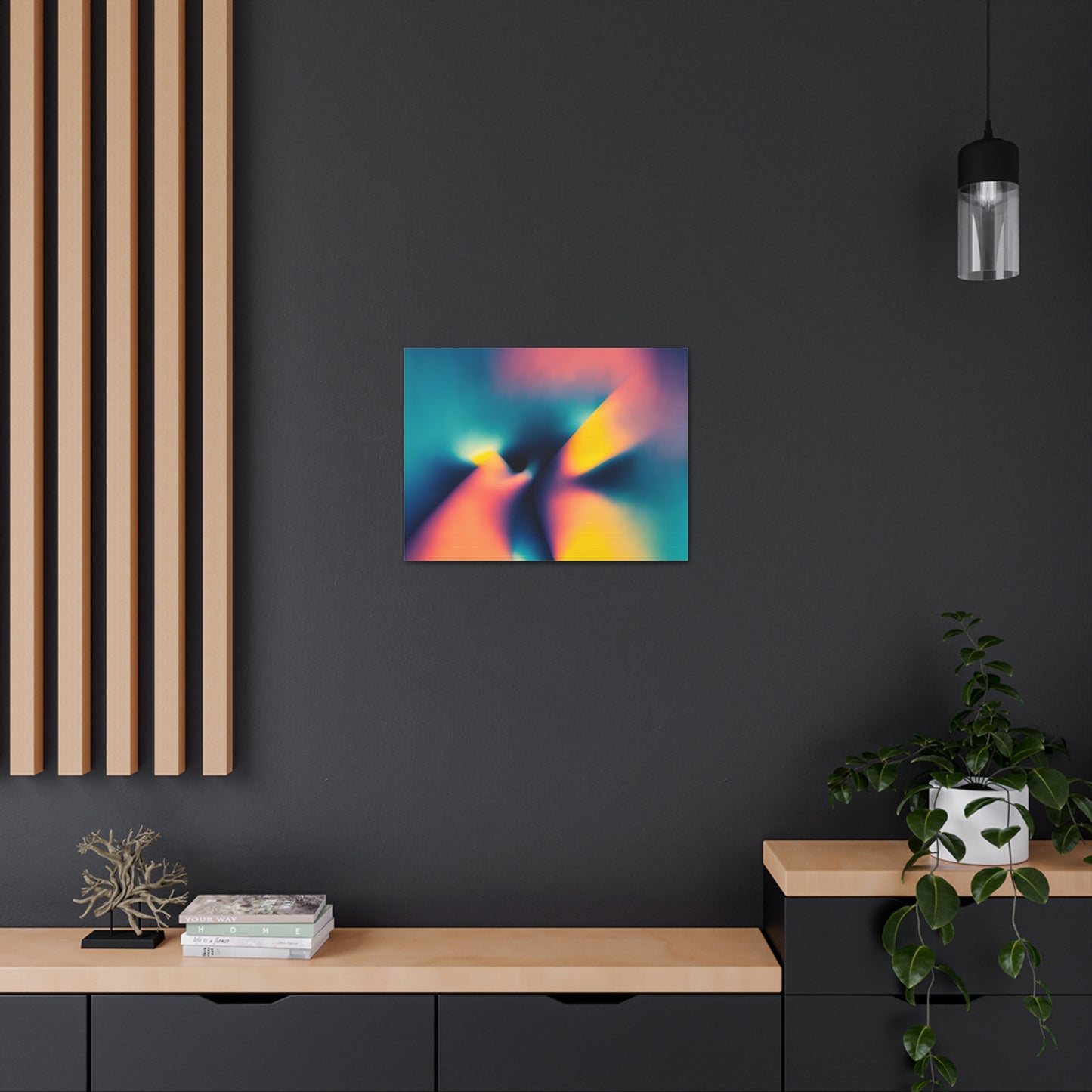 Vivid Whirlpool: Abstract Colors Wall Décor