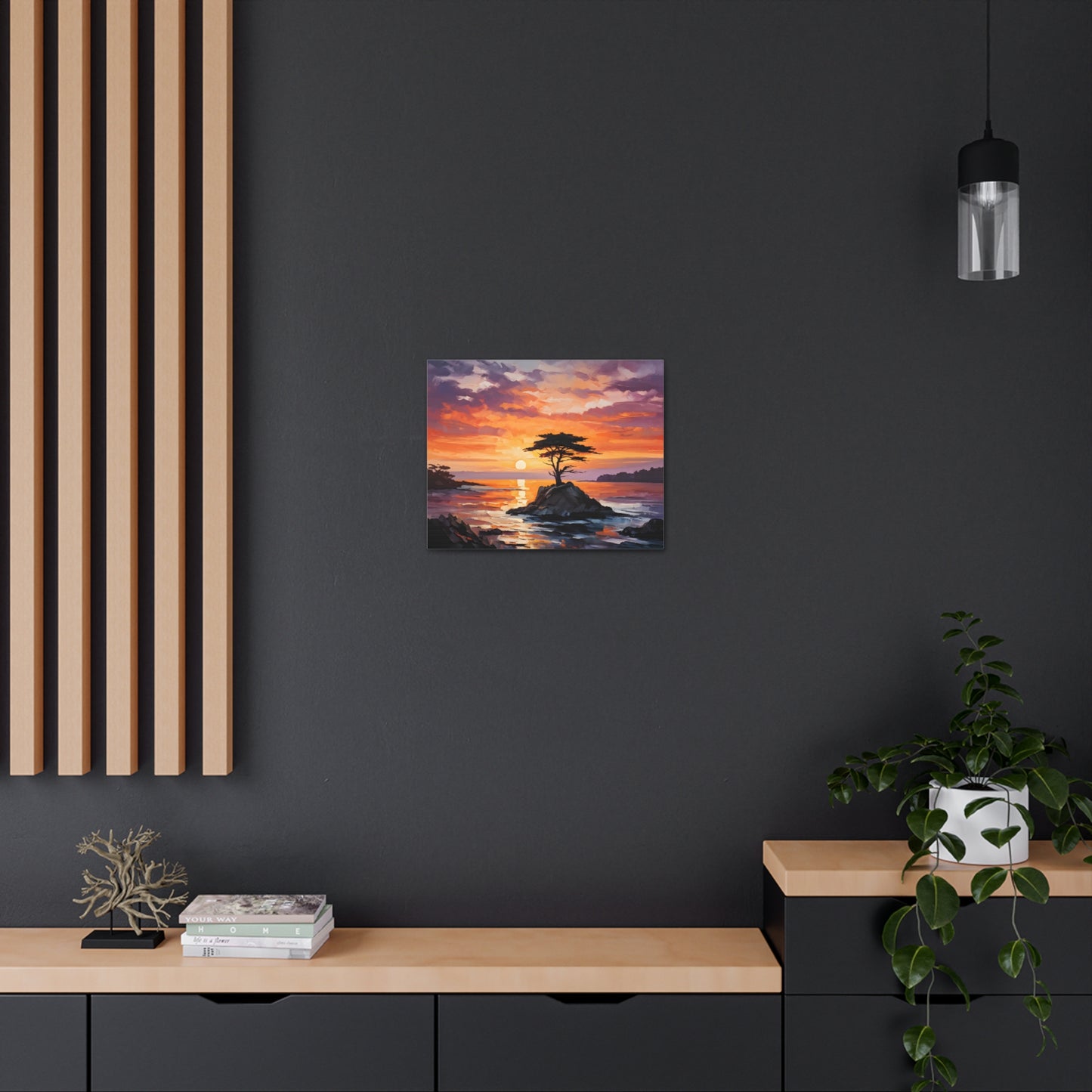 Seaside Reflections: Classic Oil Painting Wall Décor