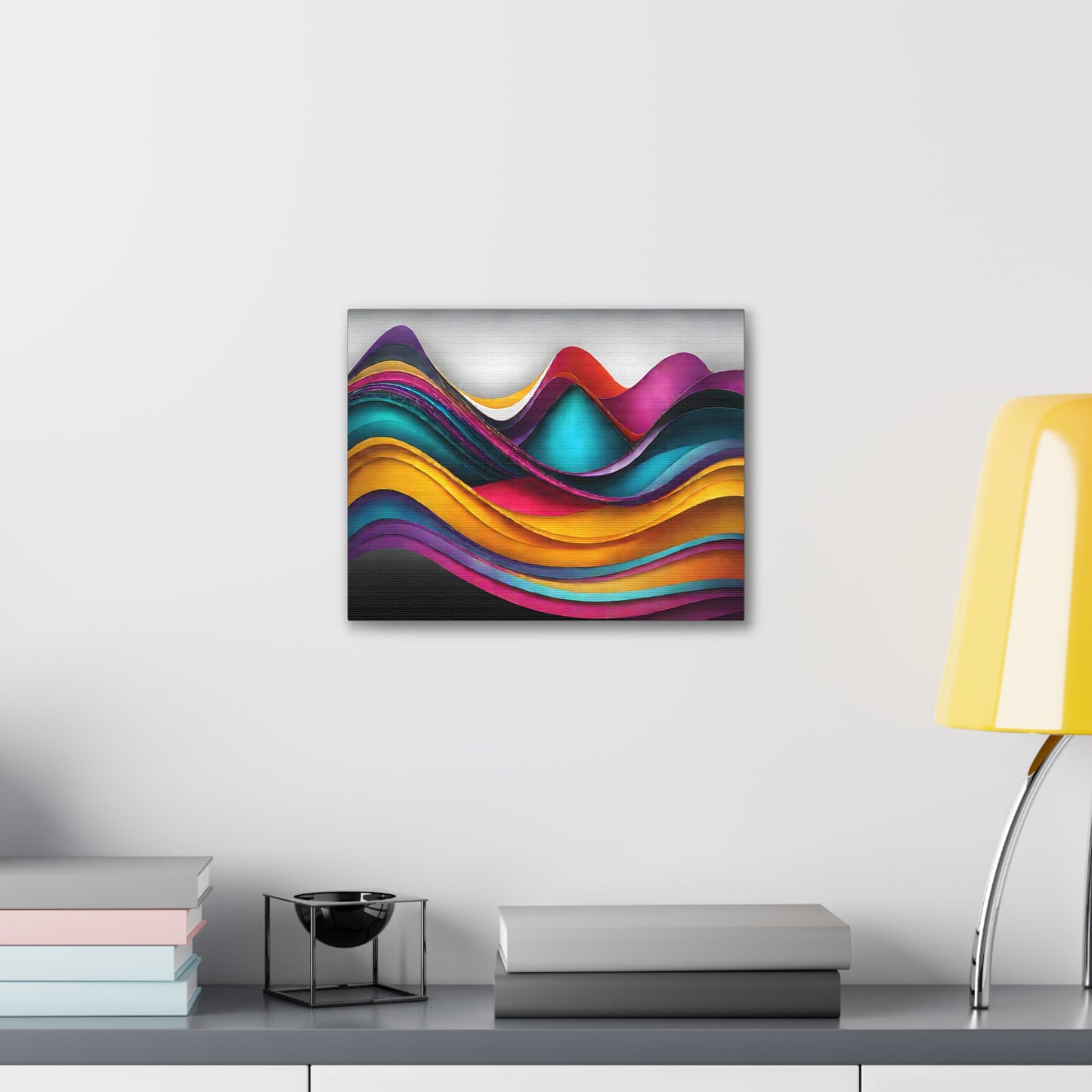 Luminescent Reflections: Abstract Wall Décor