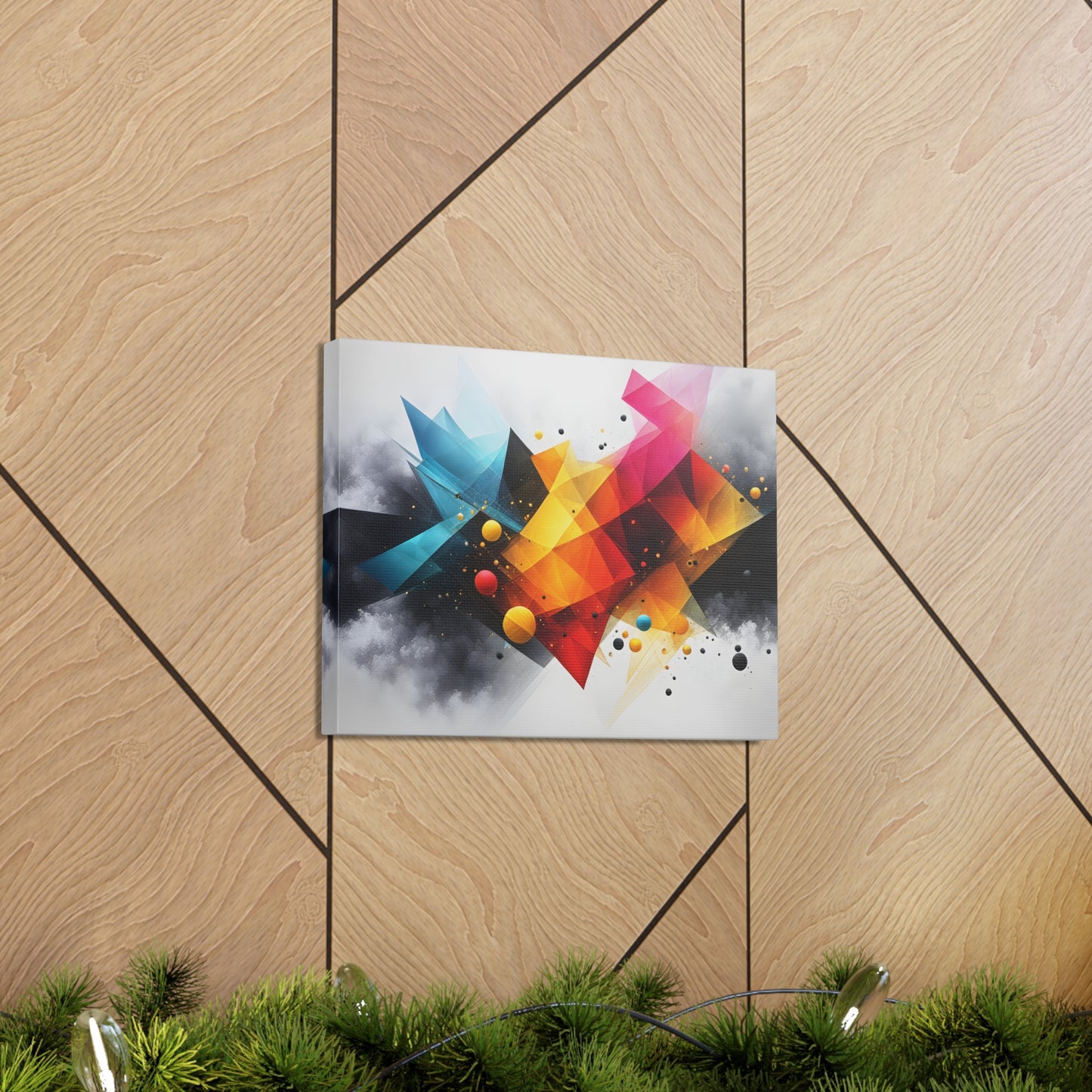 Prismatic Veil: Abstract Wall Décor