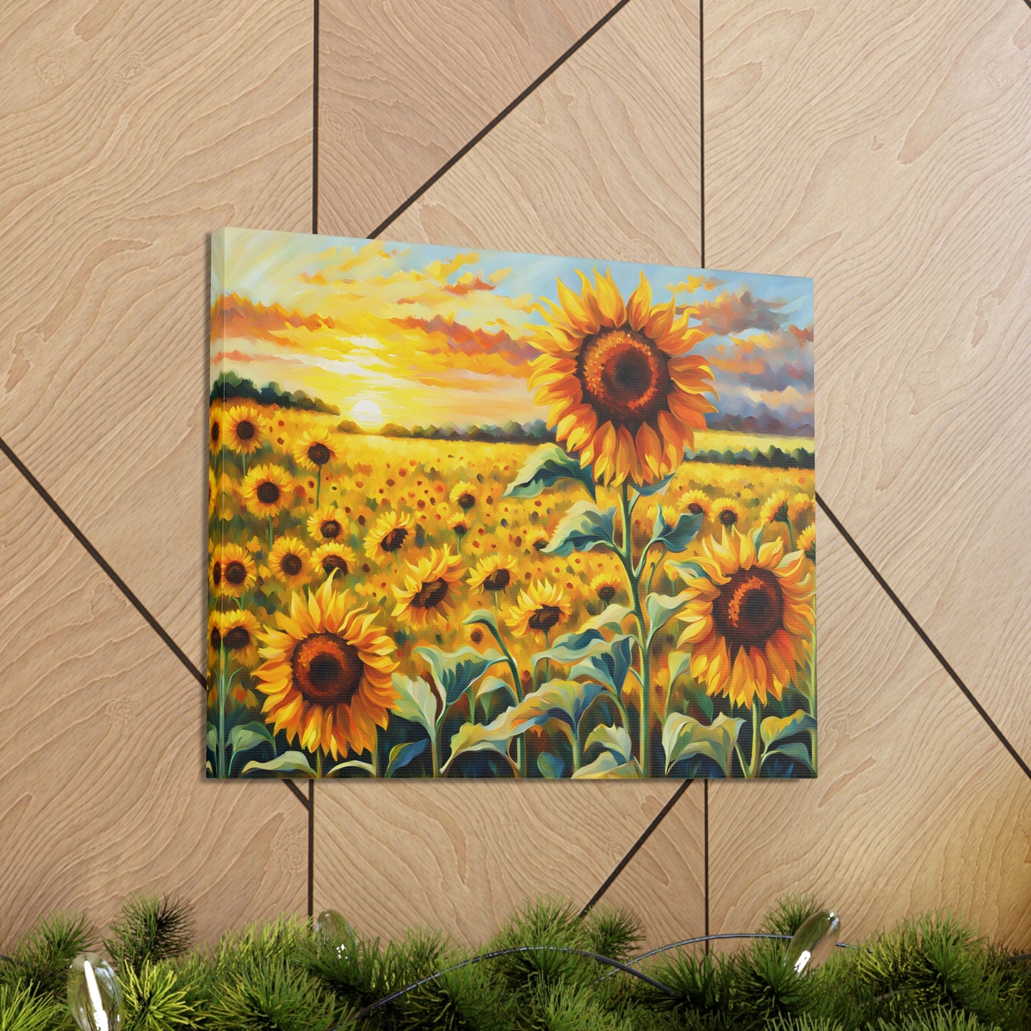 Golden Ridge: Classic Oil Painting Wall Décor