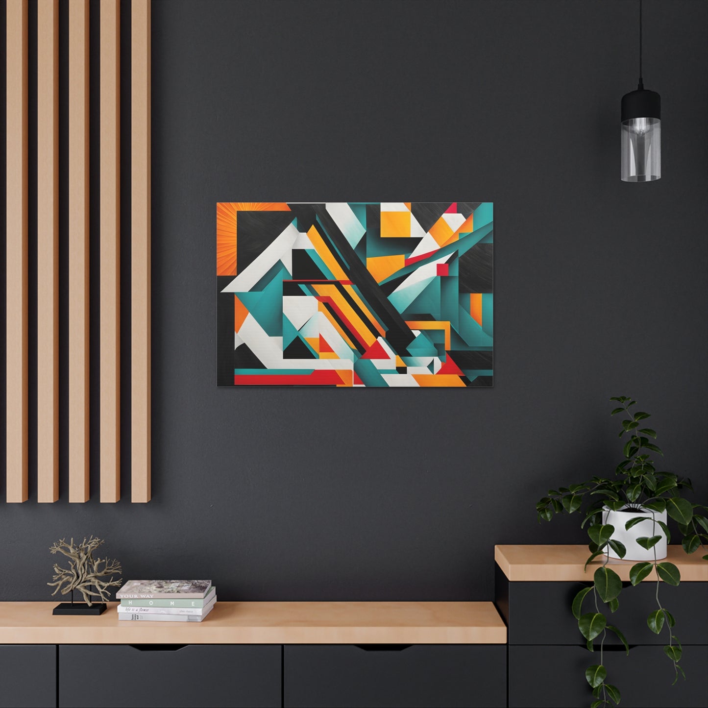 Crystal Pathways: Abstract Wall Décor