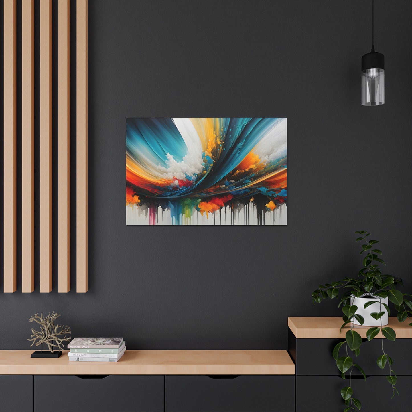 Celestial Veil: Abstract Wall Décor